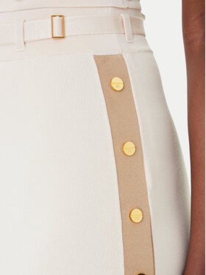 Elisabetta Franchi Spódnica midi GK-27S-61E2-V340 Beżowy Regular Fit