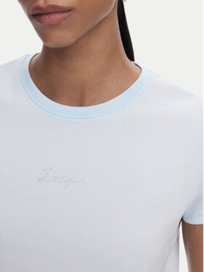 Desigual T-Shirt 25SWTK15 Błękitny Regular Fit