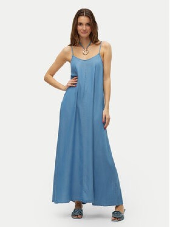 Vero Moda Sukienka letnia Harper 10283677 Niebieski Loose Fit