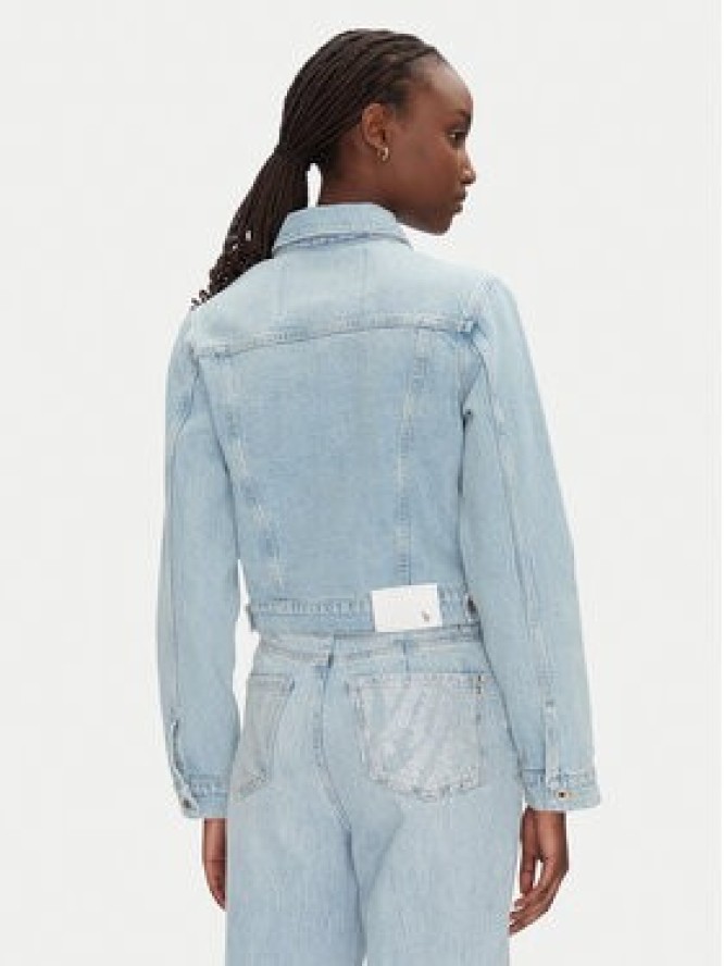 Patrizia Pepe Kurtka jeansowa 8O0170/D1WZB-CA49 Niebieski Regular Fit