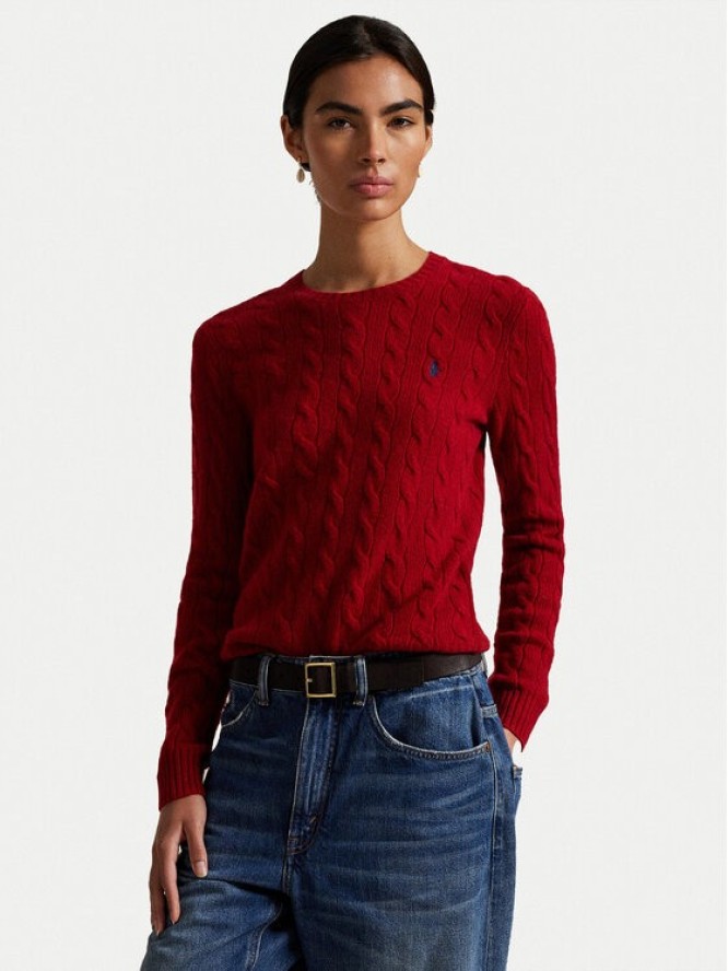Polo Ralph Lauren Sweter 211971865013 Czerwony Slim Fit
