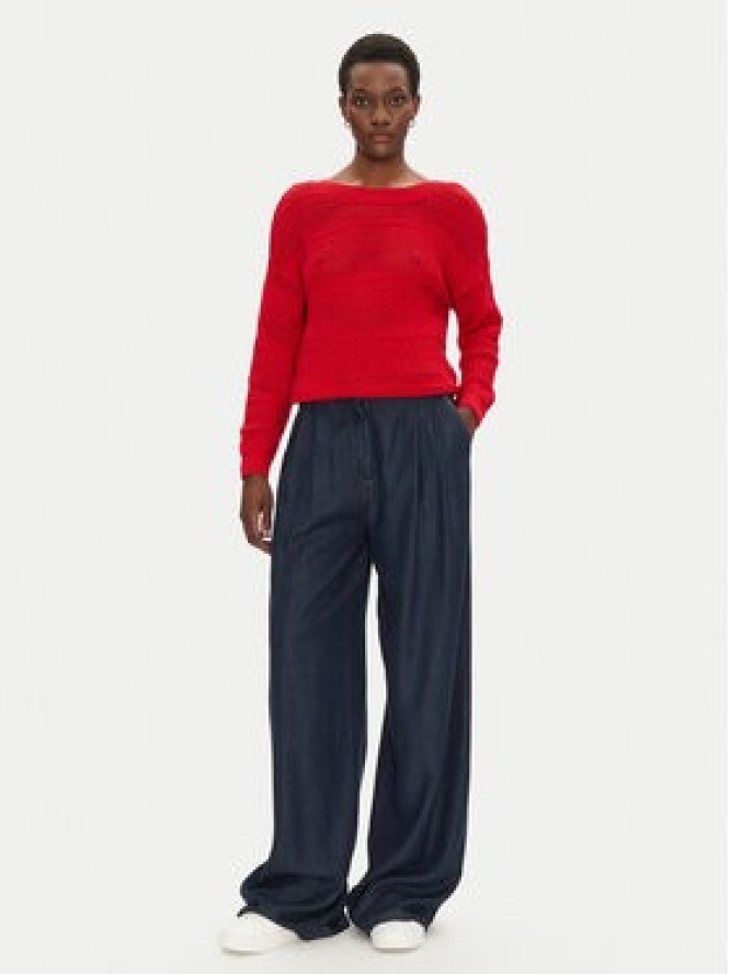 Morgan Sweter 251-MLOVE M Czerwony Regular Fit