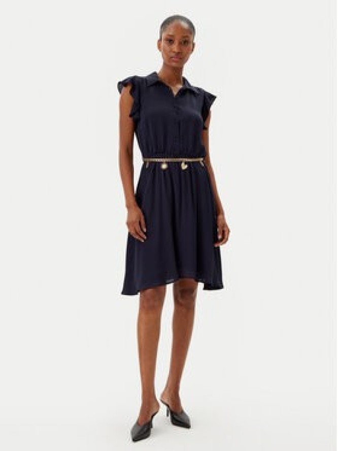 Fracomina Sukienka codzienna FR25SD1011W77401 Granatowy Regular Fit