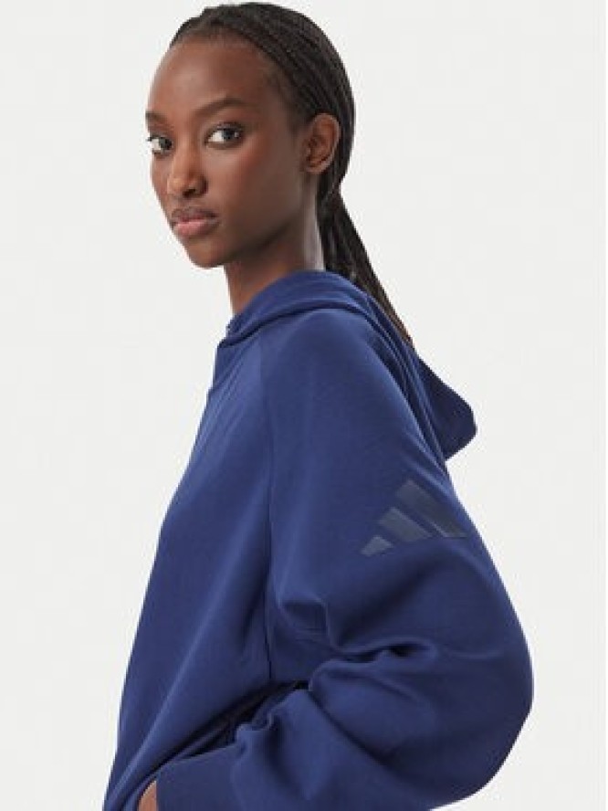adidas Bluza Soft Lux KR2747 Niebieski Loose Fit