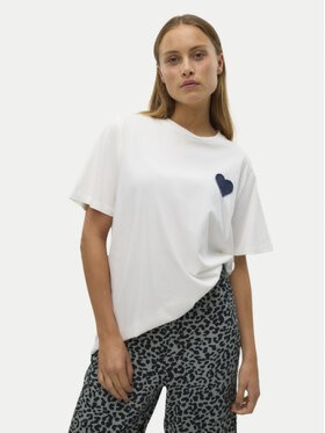 Vero Moda T-Shirt Halle 10321318 Biały Loose Fit