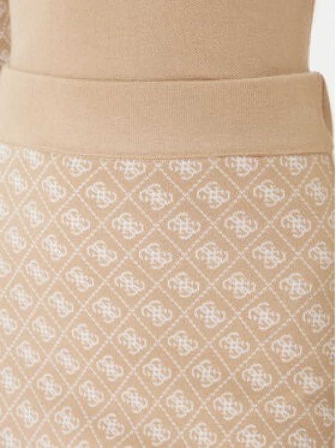 Guess Spódnica ołówkowa W5BD81 Z3JD2 Beżowy Slim Fit