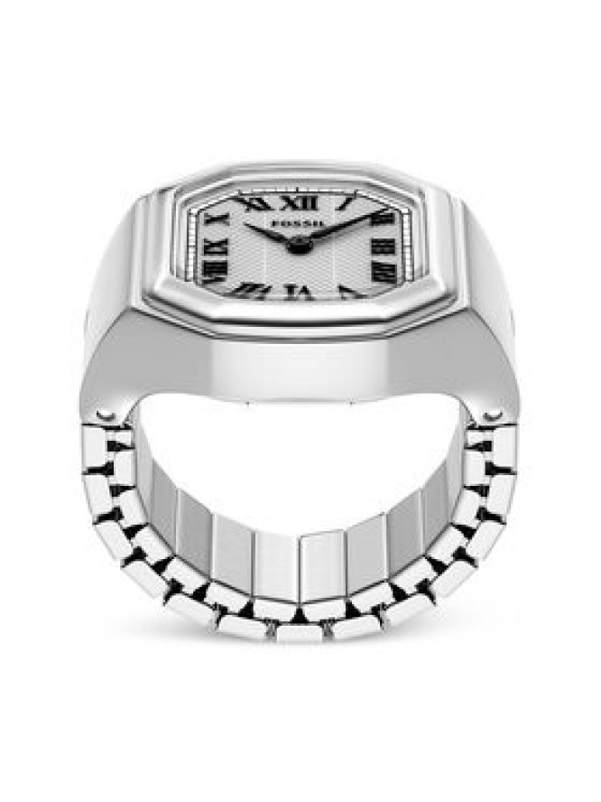 Fossil Zegarek Watch Ring ES5482 Srebrny