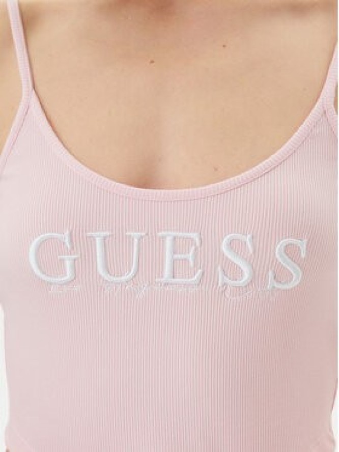 Guess Top V5GP16 K8RT2 Różowy Regular Fit