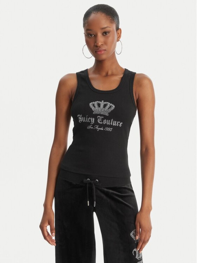 Juicy Couture Top Gothic Crown JCBLV126807 Czarny Slim Fit