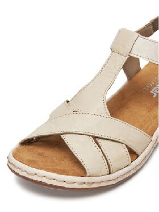 Rieker Sandały 65919-60 Beżowy