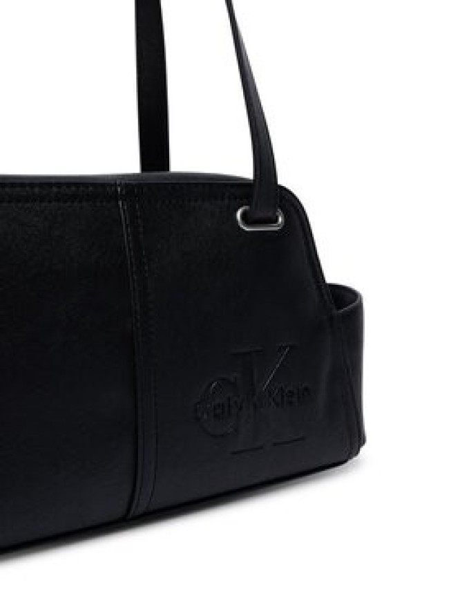 Calvin Klein Torebka Pockets Monologo Shoulder Bag LV04F3688G Czarny