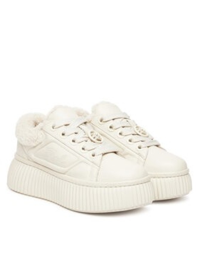 KARL LAGERFELD Sneakersy Kreeper Lo KL42312A Écru