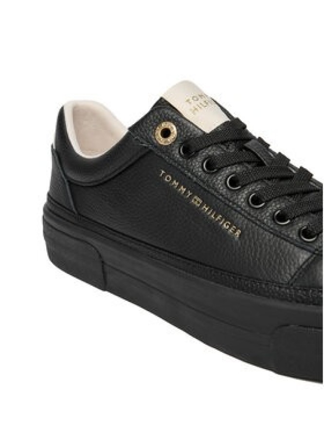 Tommy Hilfiger Sneakersy Th Platform Sneaker Tumbled Ltr FW0FW09018 Czarny