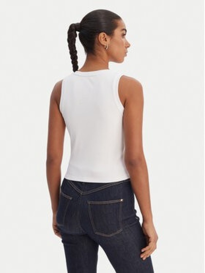 Fracomina Top FP26ST2003J42701 Biały Slim Fit