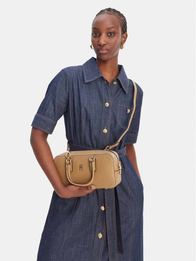 Tommy Hilfiger Torebka Th Daily Crossover AW0AW18378 Brązowy