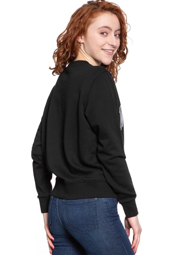 BLUZA WRANGLER REGULAR SWEAT BLACK W6N2HA100 112130785