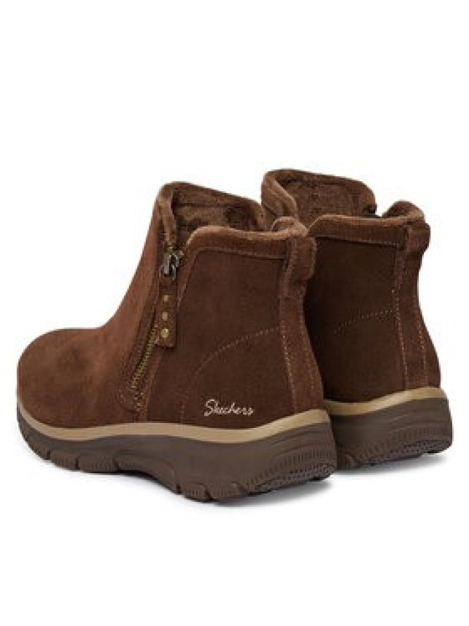 Skechers Botki Easy Going - Urban Zip 168188 Brązowy