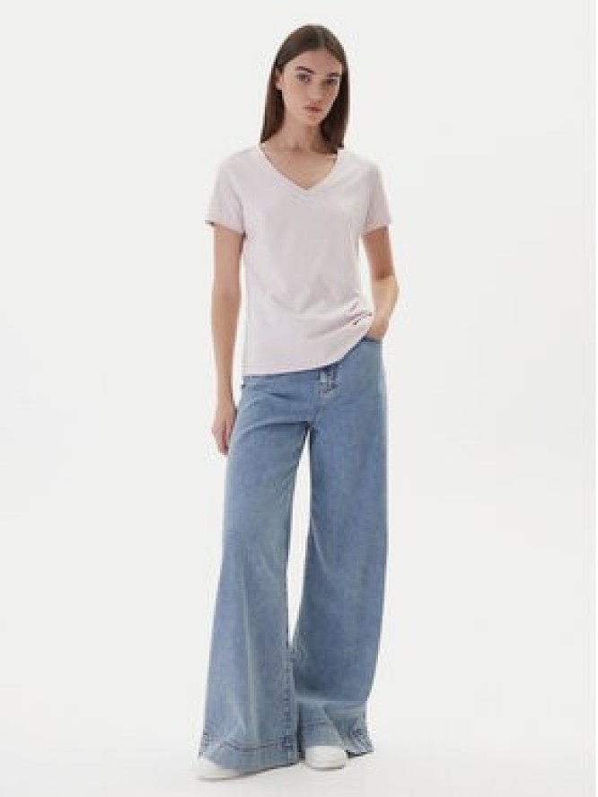 Guess T-Shirt W2YI45 J1314 Różowy Slim Fit