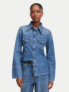 BOSS Koszula jeansowa 50564434 Niebieski Slim Fit