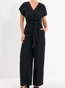 Kombinezon z wiskozą - czarny