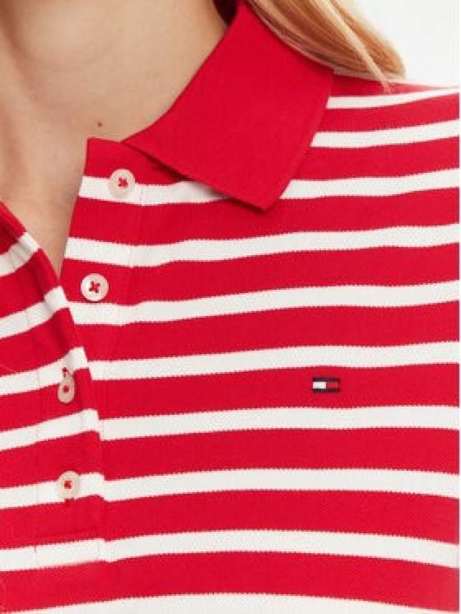 Tommy Hilfiger Polo 1985 WW0WW43224 Czerwony Regular Fit