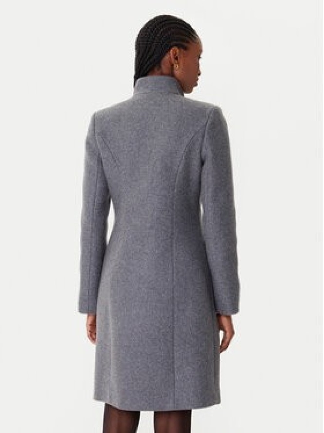 Rinascimento Płaszcz wełniany CFC0126218003 Szary Regular Fit