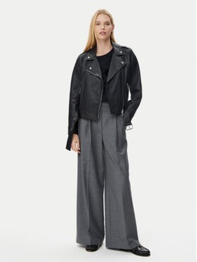 BOSS Kurtka skórzana C_Sameli 50510964 Czarny Regular Fit