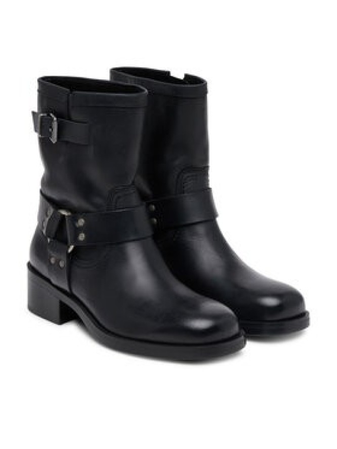 Tommy Jeans Botki Tjw Biker EN0EN02811 Czarny