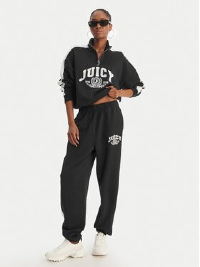 Juicy Couture Bluza College JCSAS126401 Czarny Relaxed Fit