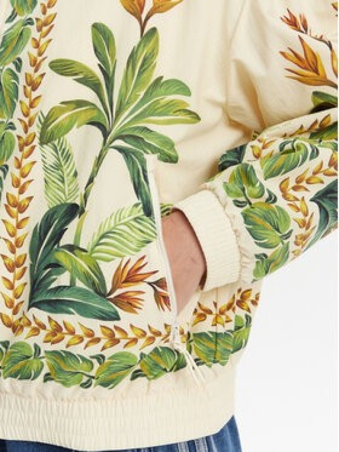 adidas Kurtka bomber FARM JD6304 Beżowy Loose Fit