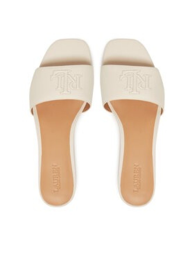 LAUREN RALPH LAUREN Klapki Everley 802959143009 Biały