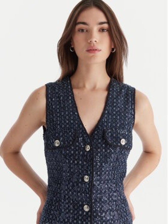 Guess Sukienka codzienna W5BK41 D0771 Granatowy Regular Fit