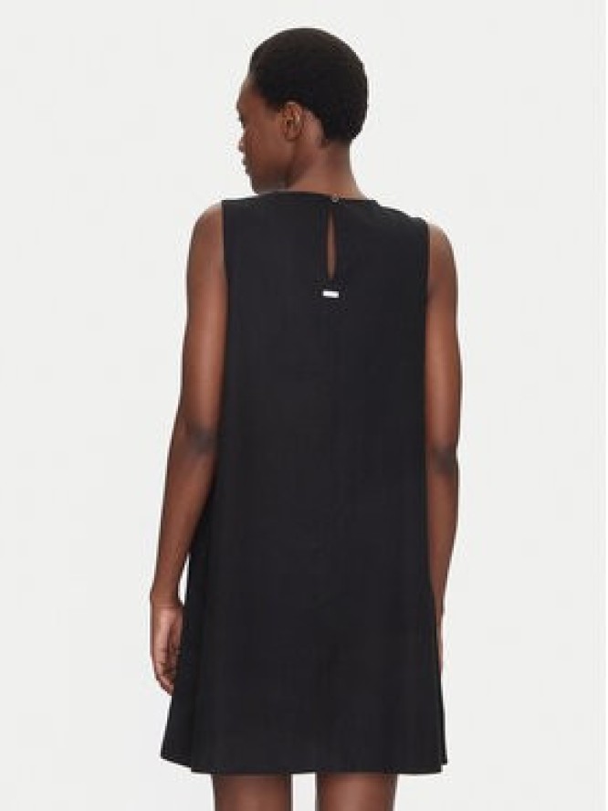 Barbour Sukienka codzienna Lucy LDR0908BK11 Czarny Regular Fit