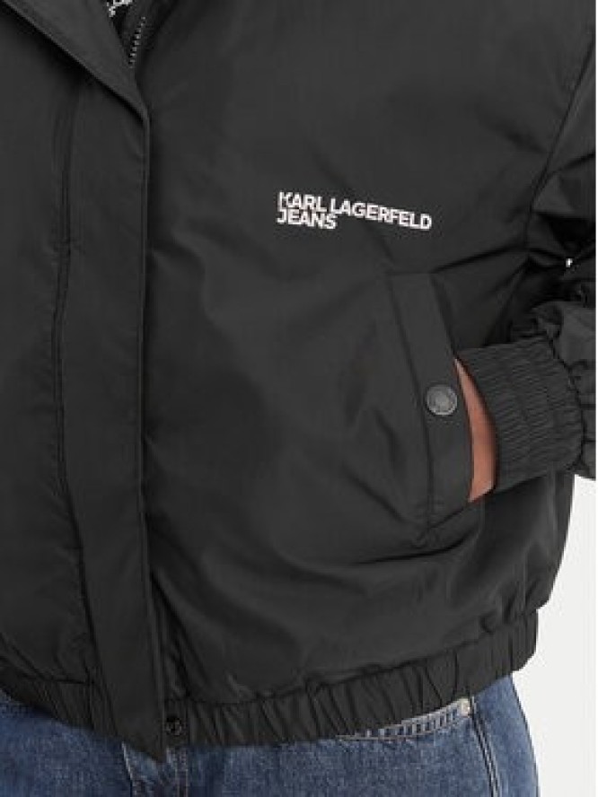 Karl Lagerfeld Jeans Kurtka przejściowa B1W15023 Czarny Relaxed Fit