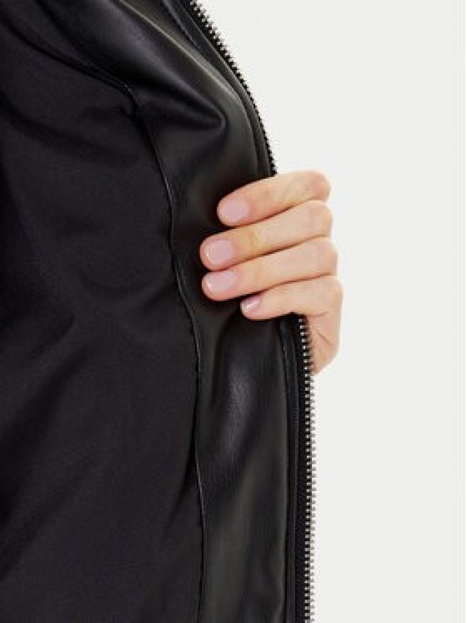 Guess Kurtka z imitacji skóry W5YL06 WE480 Czarny Regular Fit