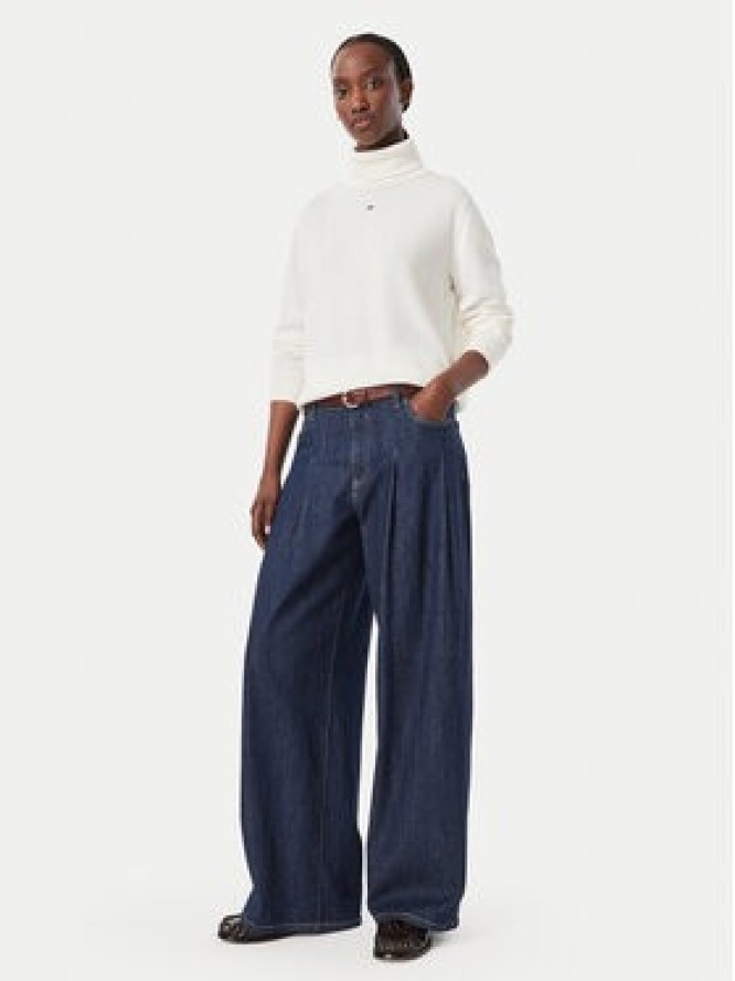 Tommy Jeans Golf Essetnial DW0DW23361 Biały Relaxed Fit