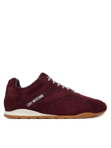 LOVE MOSCHINO Sneakersy JA15352G1PIGB55A Bordowy