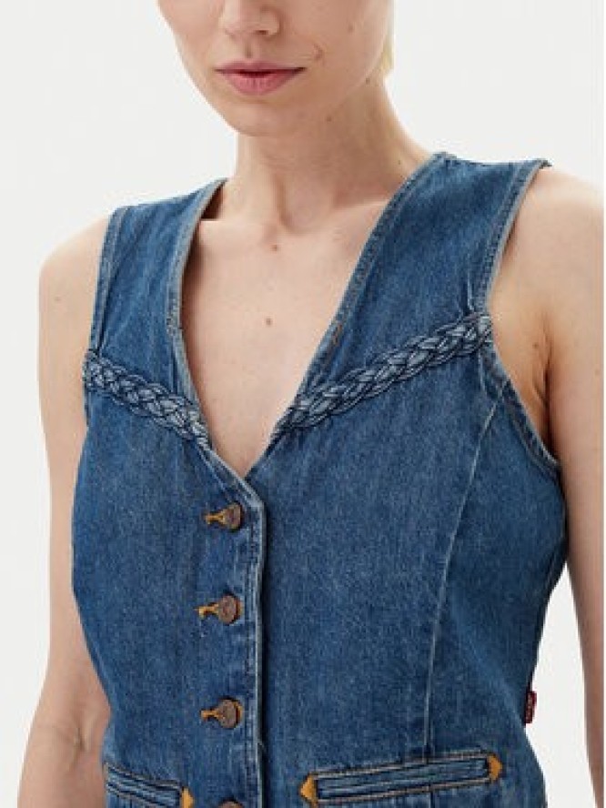 Levi's® Kamizelka 001WQ-0000 Niebieski Regular Fit