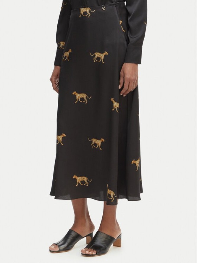 LOLA CASADEMUNT Spódnica maxi LS2608008 Czarny Regular Fit