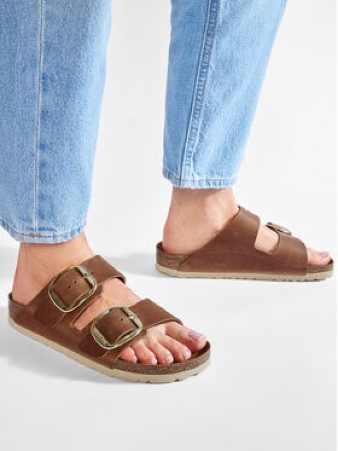 Birkenstock Klapki Arizona Big Buckle 1011073 Brązowy