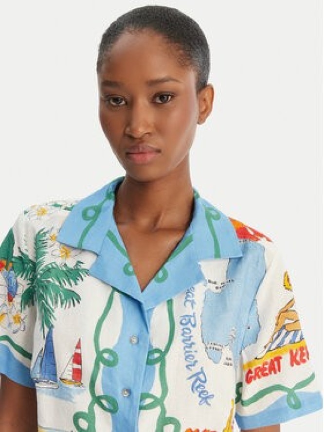 Seafolly Koszula Viva Vacation 55668-TO Błękitny Regular Fit