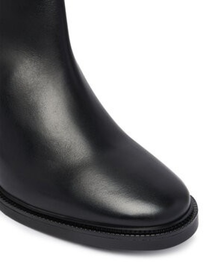 Tommy Hilfiger Botki TH Stud Heel Riding Ankle Boot FW0FW09552 Czarny