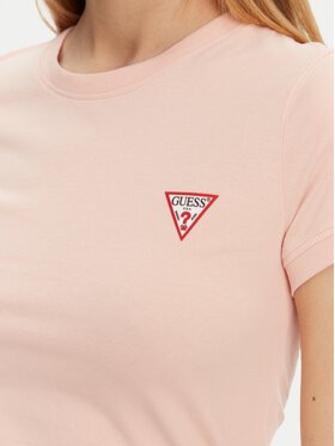 Guess T-Shirt W2YI44 J1314 Pomarańczowy Slim Fit