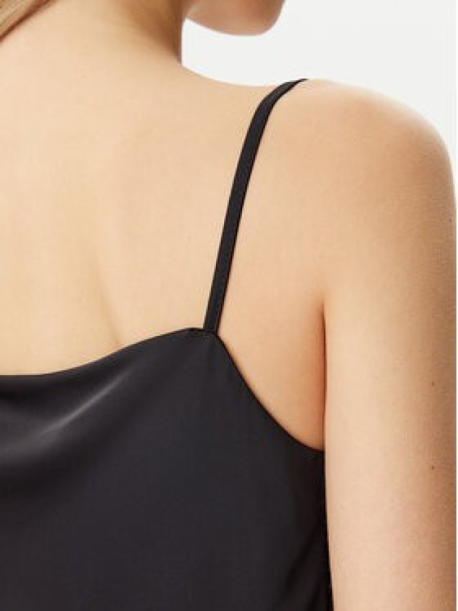 Rinascimento Top CFC0019818002 Czarny Regular Fit