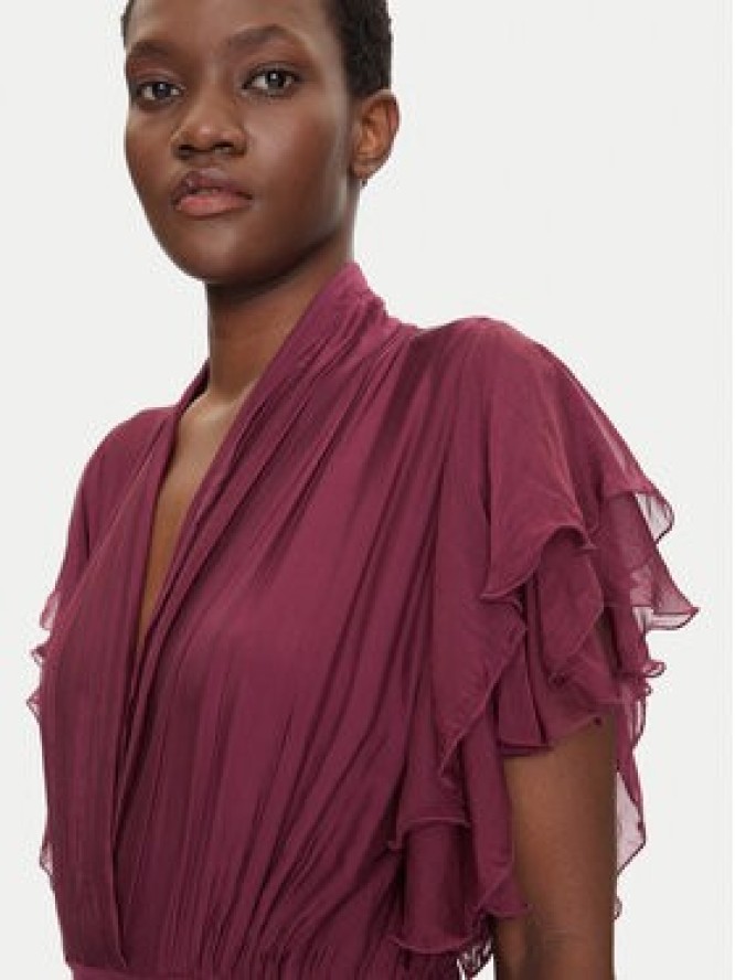 Dixie Sukienka letnia A207W017A Bordowy Regular Fit