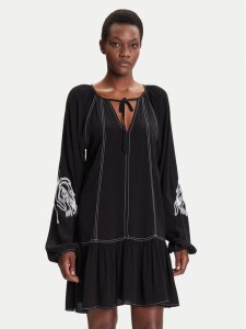 Desigual Sukienka codzienna Silvianegro 25WWVW19 Czarny Loose Fit