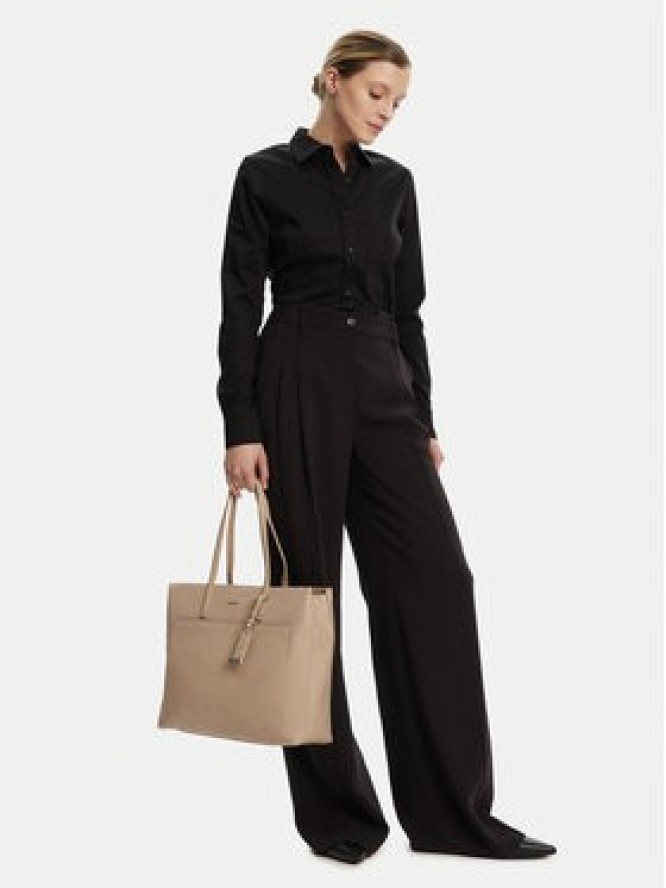 Calvin Klein Torebka Ck Must Medium Shopper W/Pocket K60K613019 Beżowy