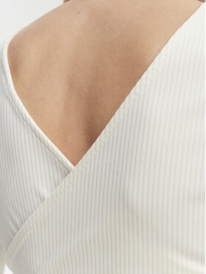 Roxy Longsleeve ERJKT04364 Biały Slim Fit