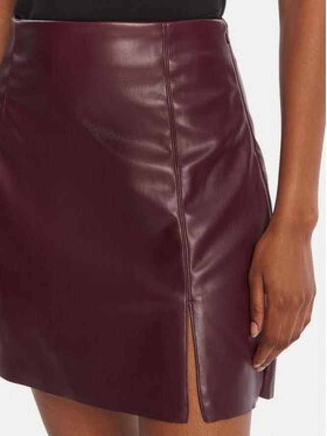 Vero Moda Spódnica z imitacji skóry Nelly 10322469 Fioletowy Regular Fit