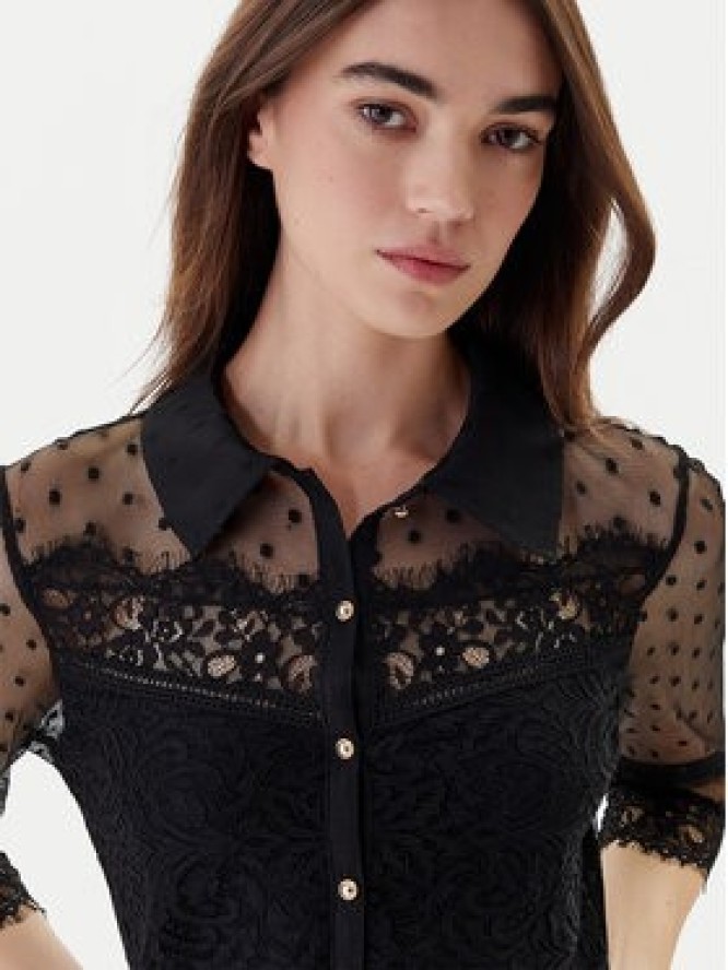 Morgan Bluzka 252-TEREZA Czarny Slim Fit